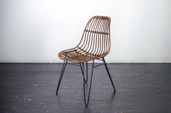 Lounge Furniture- Chair Rattan With Steel Legs